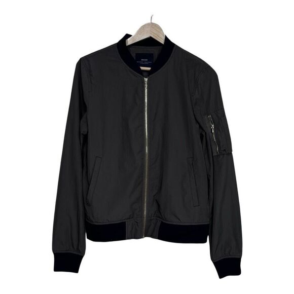 Zara Basic Collection Women's green Polyester Bomber Style Jacket small - Picture 2 of 7